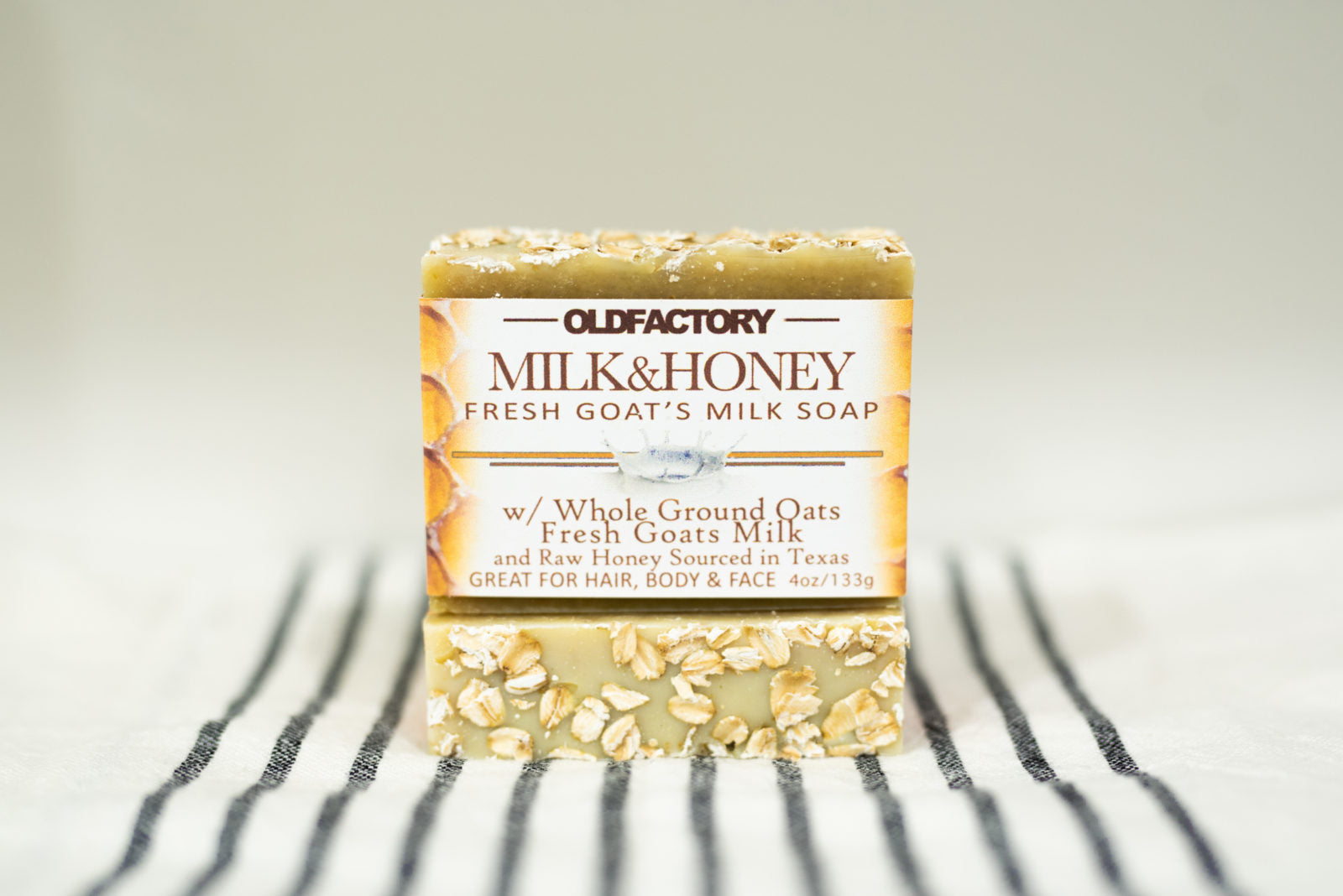 Milk & Honey Goat's Milk Soap, Raw Honey and Ground Oat, Natural Soap | Sensitive Skin